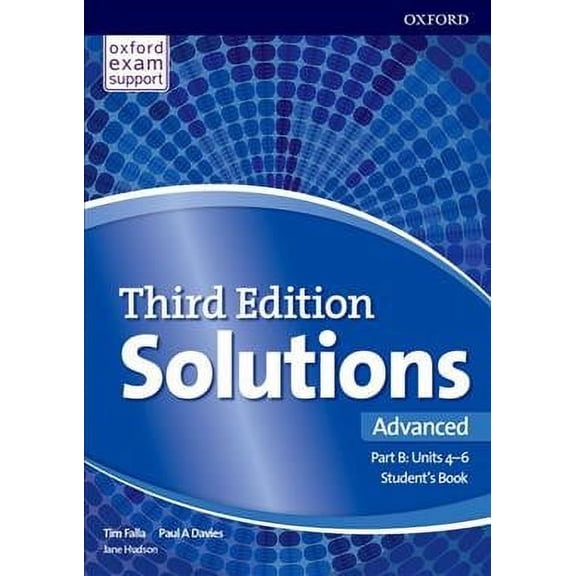 Solutions: Advanced: Student's Book B Units 4-6: Leading the way to success