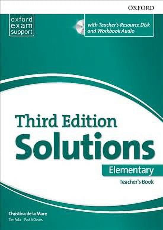 Solutions: Elementary: Essentials Teacher's Book And Resource Disc Pack 3 Revised edition