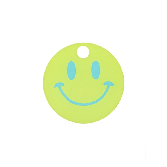 Solutions Essentials Smiley Face Decorative Tumbler Topper Tag, Green, Fits most 30-40 oz. Tumblers