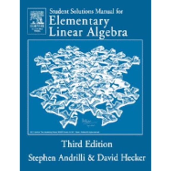 Pre-Owned Solutions Manual for Elementary Linear Algebra (Paperback) 0120586223 9780120586226