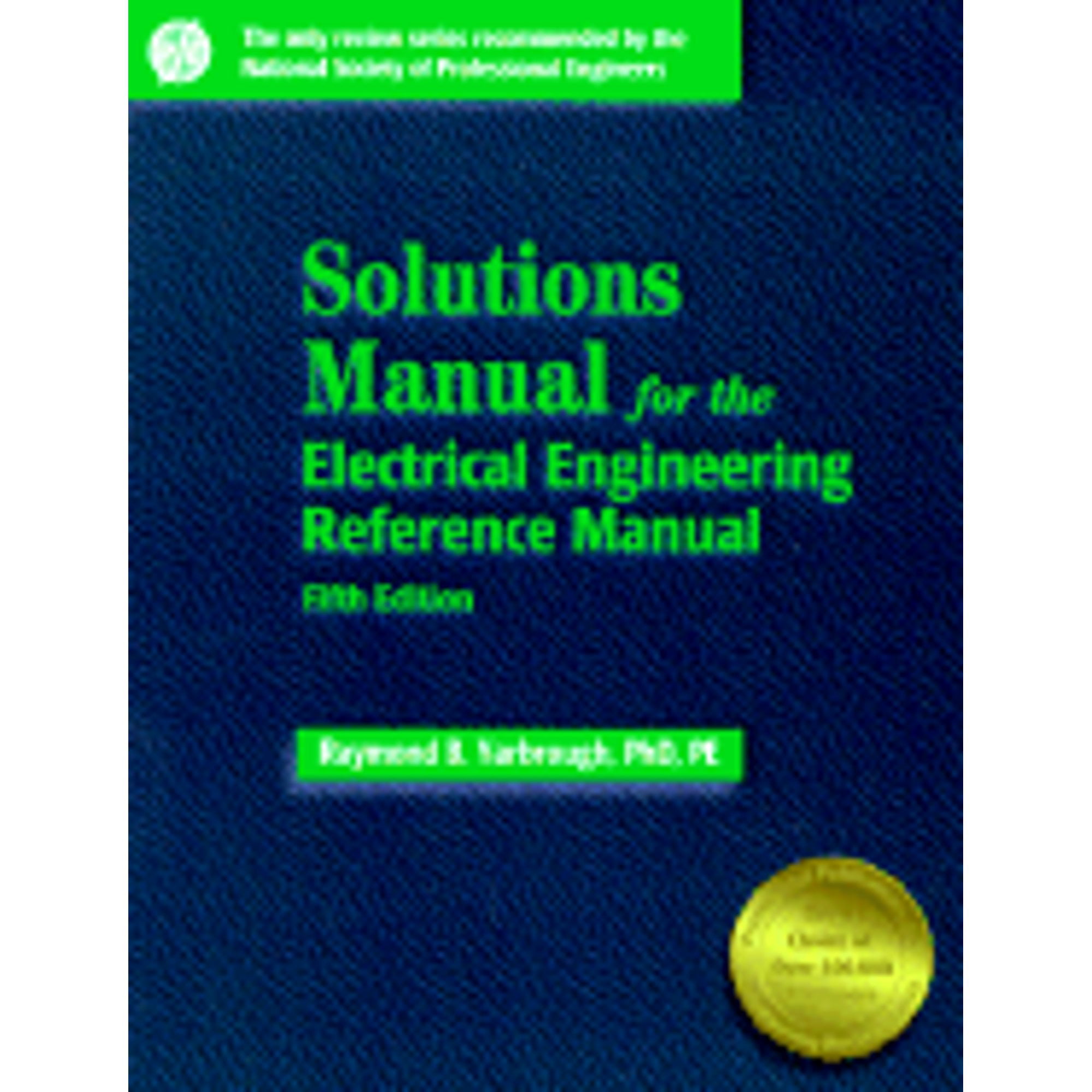 Pre-Owned Solutions Manual: For the Electrical Engineering Reference Manual  Paperback Raymond B. Yarbrough