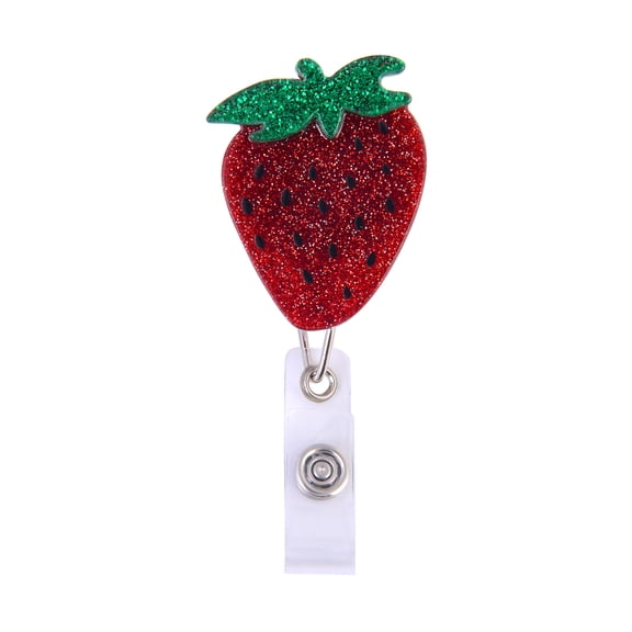 Solutions Sparkle Strawberry Badge Reel