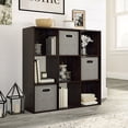 thumbnail image 1 of Solutions by Sauder 9-Cube Organizer Storage Cubby Unit, Cinnamon Cherry Finish, 1 of 5