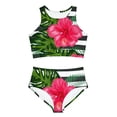 thumbnail image 1 of Soluvd Island Flower Sporty Bikini Set, 1 of 6