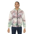thumbnail image 1 of Soluvd Unisex Zip Hoodie (AOP) Cherry, 1 of 5