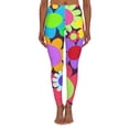 thumbnail image 1 of Soluvd Women's Spandex Leggings (AOP) Happy Day, 1 of 5