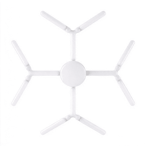 Soluxeo LED Garage Light, 6500K Garage Ceiling Light with 5 Adjustable Panels, Deformable Screw in E26/E27 Light for Garage Basement Workshop