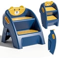thumbnail image 1 of Soluxeo Step Stool for Toddlers, Foldable Two-Step Stool Featuring a Non-Slip Design and a Handle, Suitable for Various Uses in The Bathroom, Kitchen, Bedroom, 1 of 7