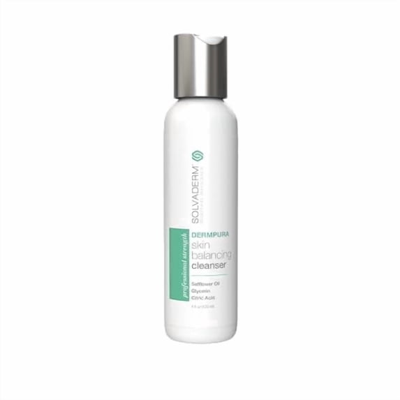 Solvaderm Dermpura Gentle Facial Cleanser – Daily Purifying Face Wash with Natural Botanicals for All Skin Types – Removes Dirt, Oil & Makeup Without Stripping Moisture – pH-Balanced & Soothing