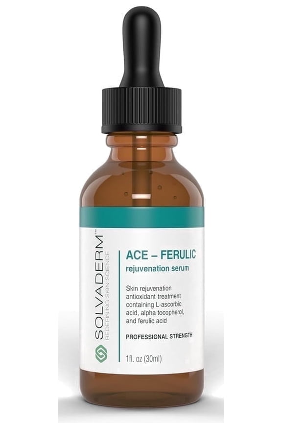 Ace-Ferulic Antioxidant Serum Vitamin A, C, E + Ferulic Acid Fights Free Radicals, Improves Skin Tone, Reduces Wrinkles Anti-Aging, Hydrating Serum for All Skin Types