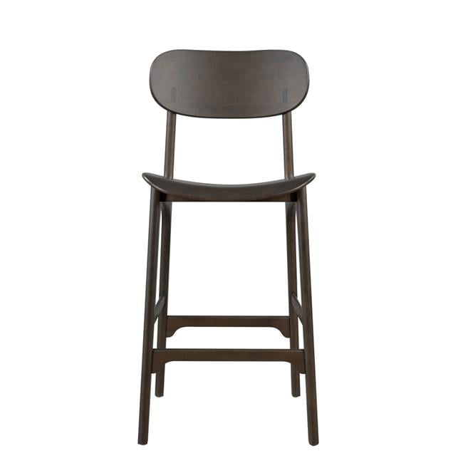 Solvang Carbonite Finish Wood Counter Height Barstool