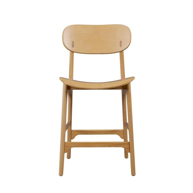 Solvang Natural Wood Counter Height Barstool