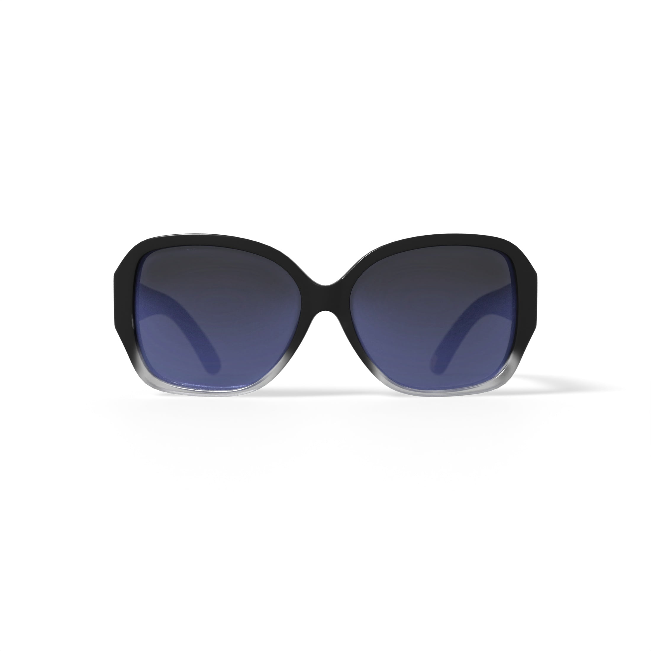Solvari Women’s Rx-able Fashion Sunglasses, Bonita - Black, Square, Plastic, 56-14-135, with Case