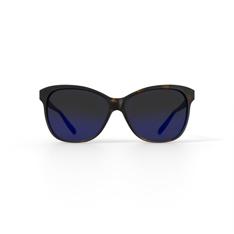 Solvari Women's Rx-able Fashion Sunglasses, Sophia - Black, Square