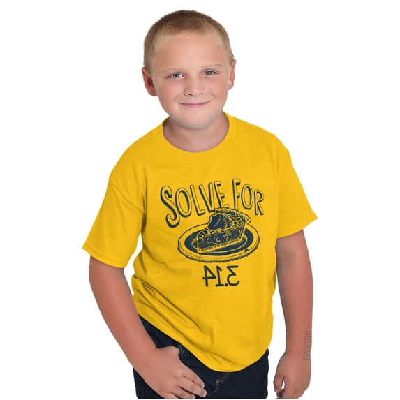 Solve Pi Math Geeky Nerdy Funny Smart Crewneck T Shirts Boy Girl Teen Brisco Brands XS