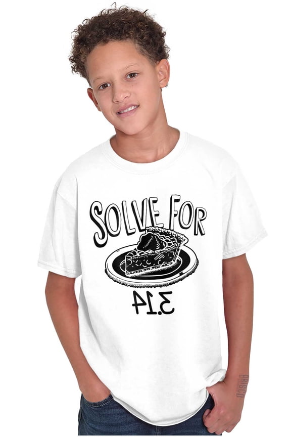 Solve Pi Math Geeky Nerdy Funny Smart Crewneck T Shirts Boy Girl Teen Brisco Brands X