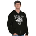 thumbnail image 1 of Solve Pi Math Geeky Nerdy Funny Smart Unisex Fleece Graphic Zip Up Hoodie Brisco Brands 3X, 1 of 5