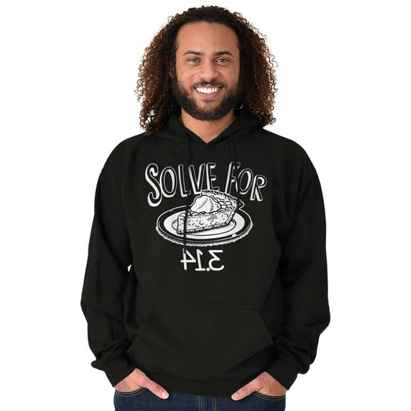 Solve Pi Math Geeky Nerdy Funny Smart Unisex Plus Fleece Graphic Hoodie Brisco Brands 2X