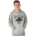 thumbnail image 1 of Solve Pi Math Geeky Nerdy Funny Smart Unisex Fleece Graphic Zip Up Hoodie Brisco Brands 2X, 1 of 5