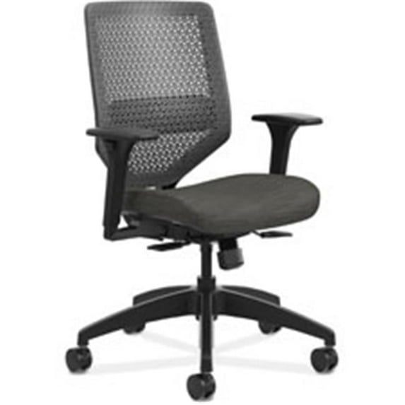 Solve Seating Charcoal Mid-Back Task Chair, Midnight