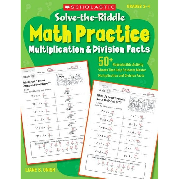Solve-The-Riddle Math Practice, Grades 2-4: Multiplication & Division Facts, (Paperback)
