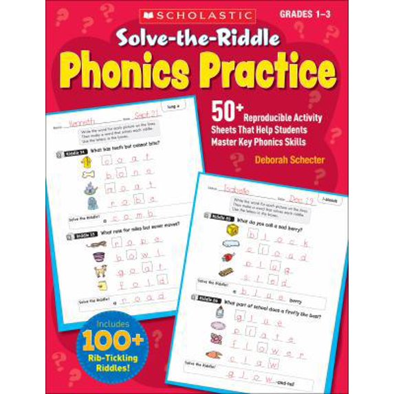 Pre-Owned Solve-The-Riddle Phonics Practice: 50+ Reproducible Activity Sheets That Help Students Master Key Phonics Skills (Paperback) 0545239680 9780545239684