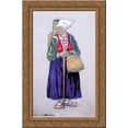 thumbnail image 1 of Solveig's mother 24x16 Gold Ornate Wood Framed Canvas Art by Nicholas Roerich, 1 of 2