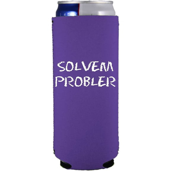 Solvem Probler Funny Slim Can Coolie (Purple)