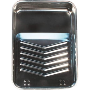 Solvent-Resistant Reusable Metal Paint Tray by Linzer