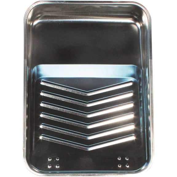 Solvent-Resistant Reusable Metal Paint Tray by Linzer