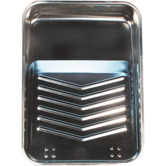 Solvent-Resistant Reusable Metal Paint Tray by Linzer