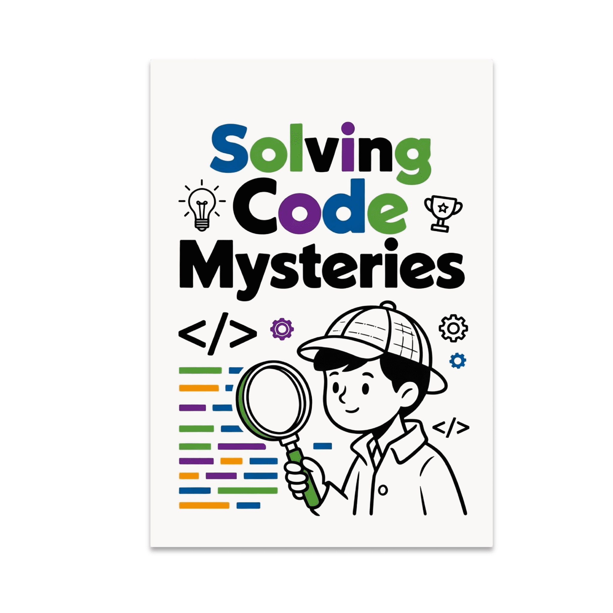 Solving Code Mysteries Poster - Young Detective - 13x19 Poster Print ...