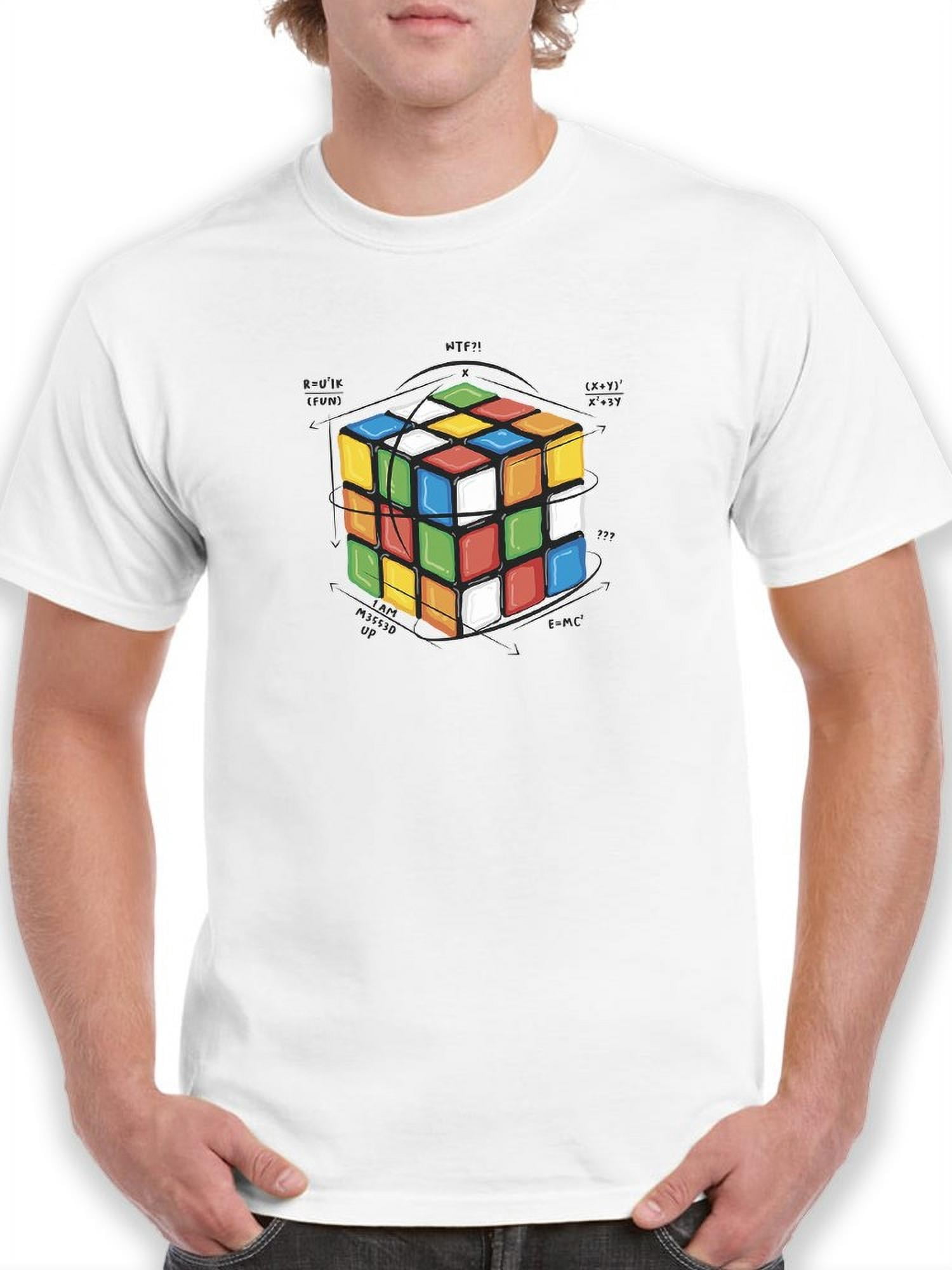 Solving Multicolor Cube Design T-Shirt Men -Smartprints Designs, Male ...
