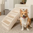 thumbnail image 1 of PetSafe CozyUp Folding Dog Stairs - Dog Steps for High Beds, Sofa, Furniture - Support 150-200 lb, 1 of 4