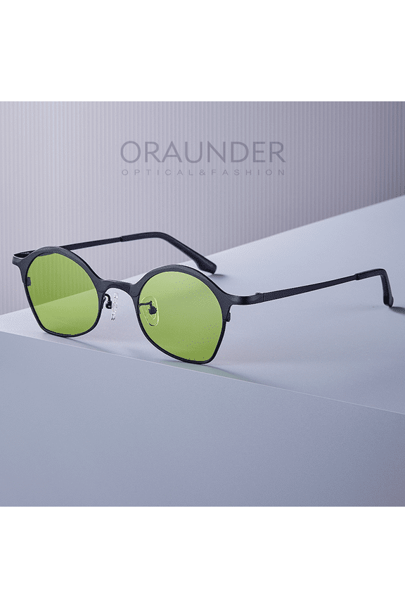 Solvyn Cat-Eye Polarized Sunglasses for Fashion & Street Style, Ultra-Lightweight Pure Titanium Frame, Party & Urban Photography