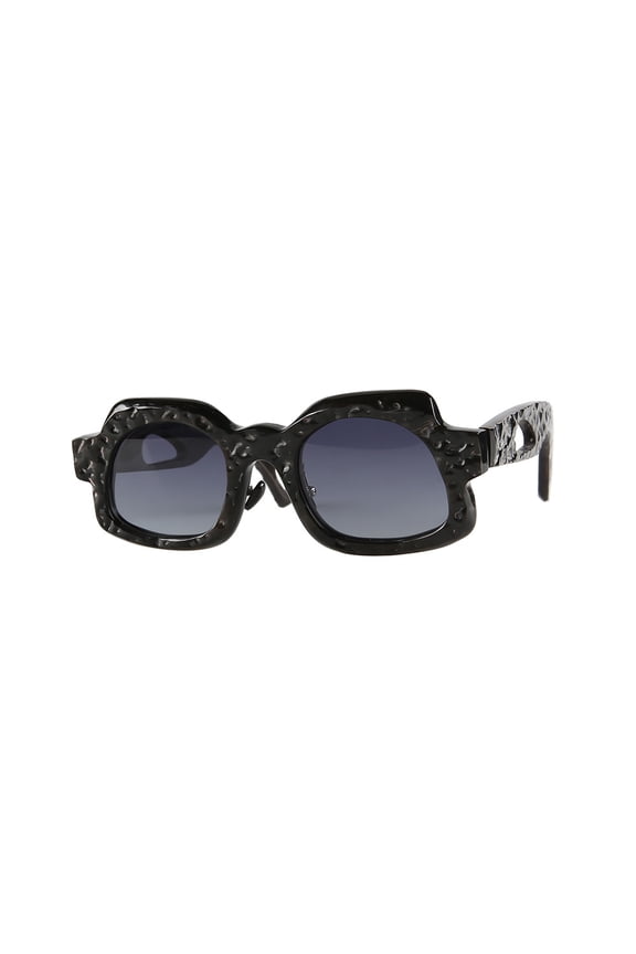 Solvyn Handcrafted Horn Frame Sunglasses with Polarized TAC Lenses, Irregular Artisan Design & Hollow Temple, Lightweight PC Optical Lens