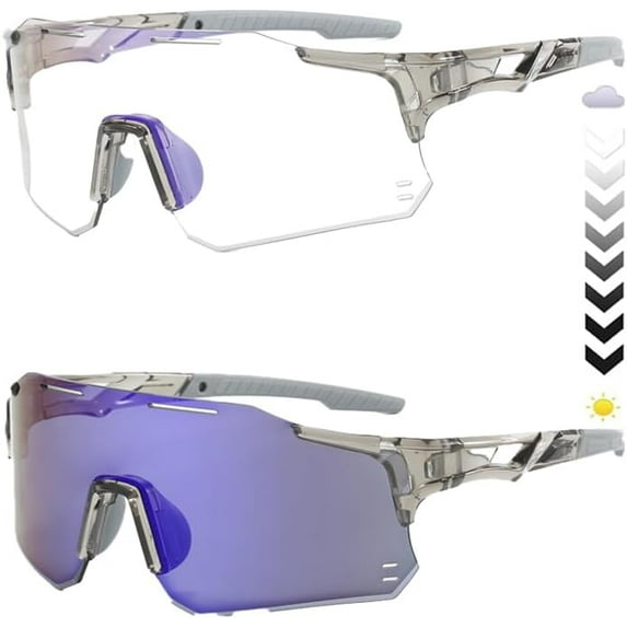 Solvyn Photochromic Cycling Glasses Men Mountain Bike Sunglasses Women Sports Goggles Bicycle Triathlon Running