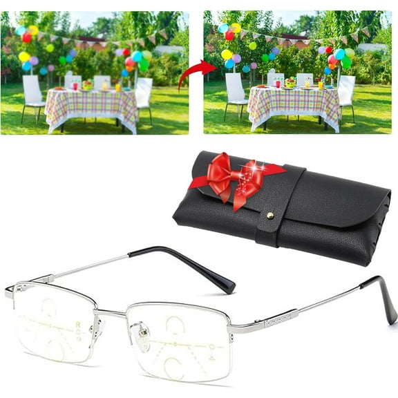 Solymall-Solymall Intellireaders,2025 Third Generation Titanium Progressive Far and near Dual-Use Reading Glasses