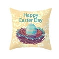 SomWiBe 50 off Clear! Easter Throw Pillow Covers Cartoon Easter Bunny