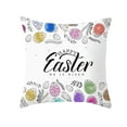 SomWiBe 50 off Clear! Easter Throw Pillow Covers Cartoon Easter Bunny