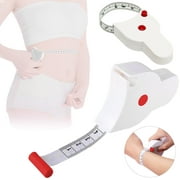 SomWiBe Automatic Telescopic Tape Measure,Perfect Body Tape Measure,Self-Tightening Body Measuring Ruler,Retractable Inch Scales Ruler,Perfect Waist Tape Measure