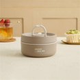 thumbnail image 1 of SomWiBe Insulated Bento Lunch Box, Brown Thermal Food Container for Kitchen Storage, 14.2 fl oz, 1 of 9