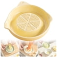 thumbnail image 1 of SomWiBe Lemon Yellow Spanish Garlic Grater Plate Artisan Ceramic Grater Citrus Lemon Zester Dish For Bread Dipping 5.5 In, 1 of 7