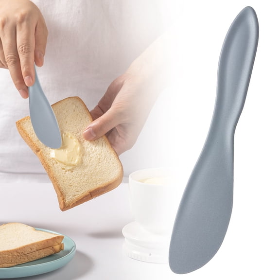SomWiBe Multipurpose Spreaders Grey Small Butter Jam Knife Dishwasher Safe 1-Pack Lightweight Ergonomic Kitchen Tool