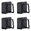 SomWiBe Scale Holder for Bathroom Wall Mount Self Adhesive No Drill Foldable Weight Scale Stand Organizer Black 4 Pack
