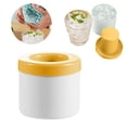 thumbnail image 1 of SomWiBe Silicone Ice Cube Mold Ice Maker Cup Cylinder Ice Mold Cup 40 Grid Squeeze Design Portable Ice Cube Tray for Cocktails Whiskey Coffee Yellow, 1 of 9