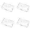 SomWiBe Stainless Steel Grilling Rack Heavy Duty Wire Oven Roasting Rack, Rectangle Baking Cooling Steaming with 4 Legs, 8.75x5.31 in, Oven Rack for 1/8 Sheet Pan, 4 PCS