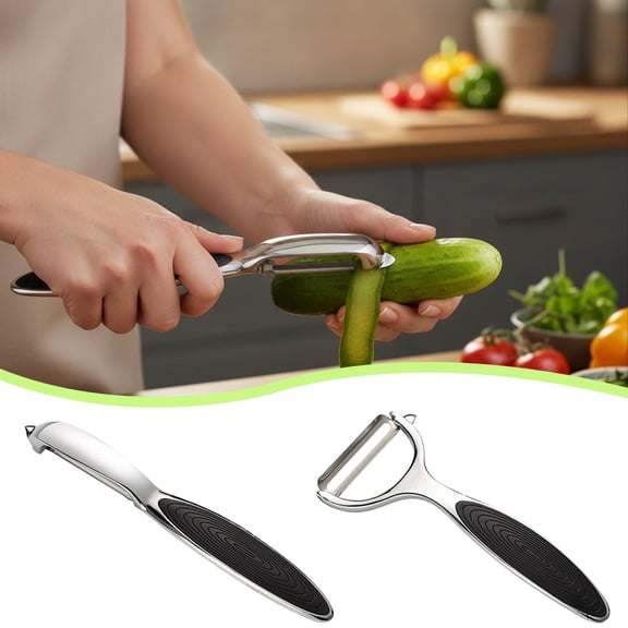SomWiBe Vegetable Peeler for Easier Prep, Potato Peeler with Sharp Swivel Blade, Non-Slip Grip, Y and I Shape, 2 Pack