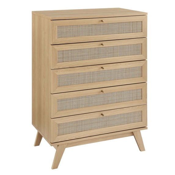 Soma 5-Drawer Chest Oak