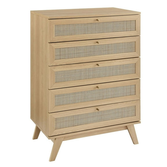 Soma 5-Drawer Chest Oak